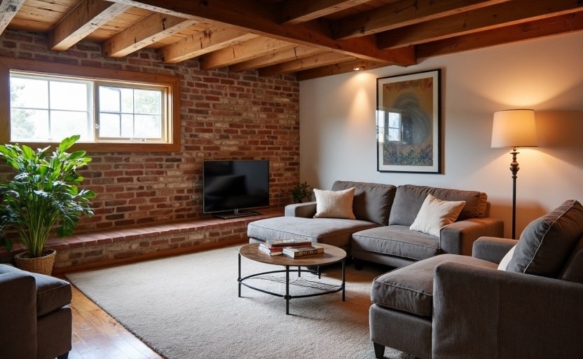 Basement Finishing in Bonnie Brae Homes